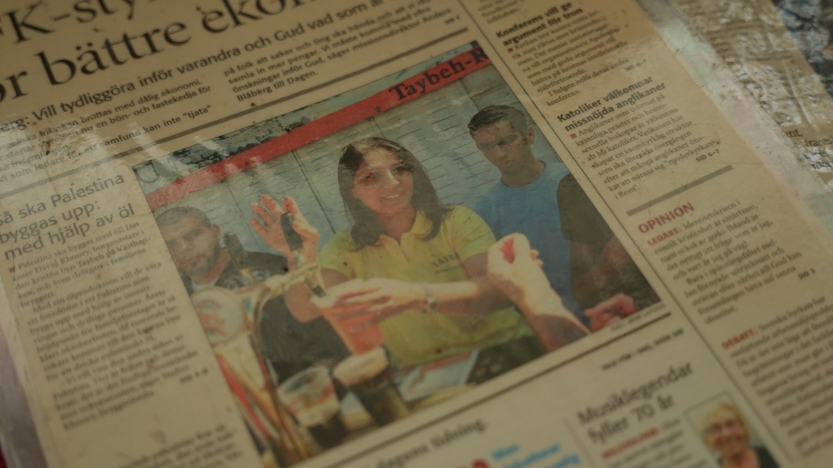 Old Newspaper at Taybeh Brewing Co, Taybeh Village, West Bank (pictures courtesy of Brewgooder)
