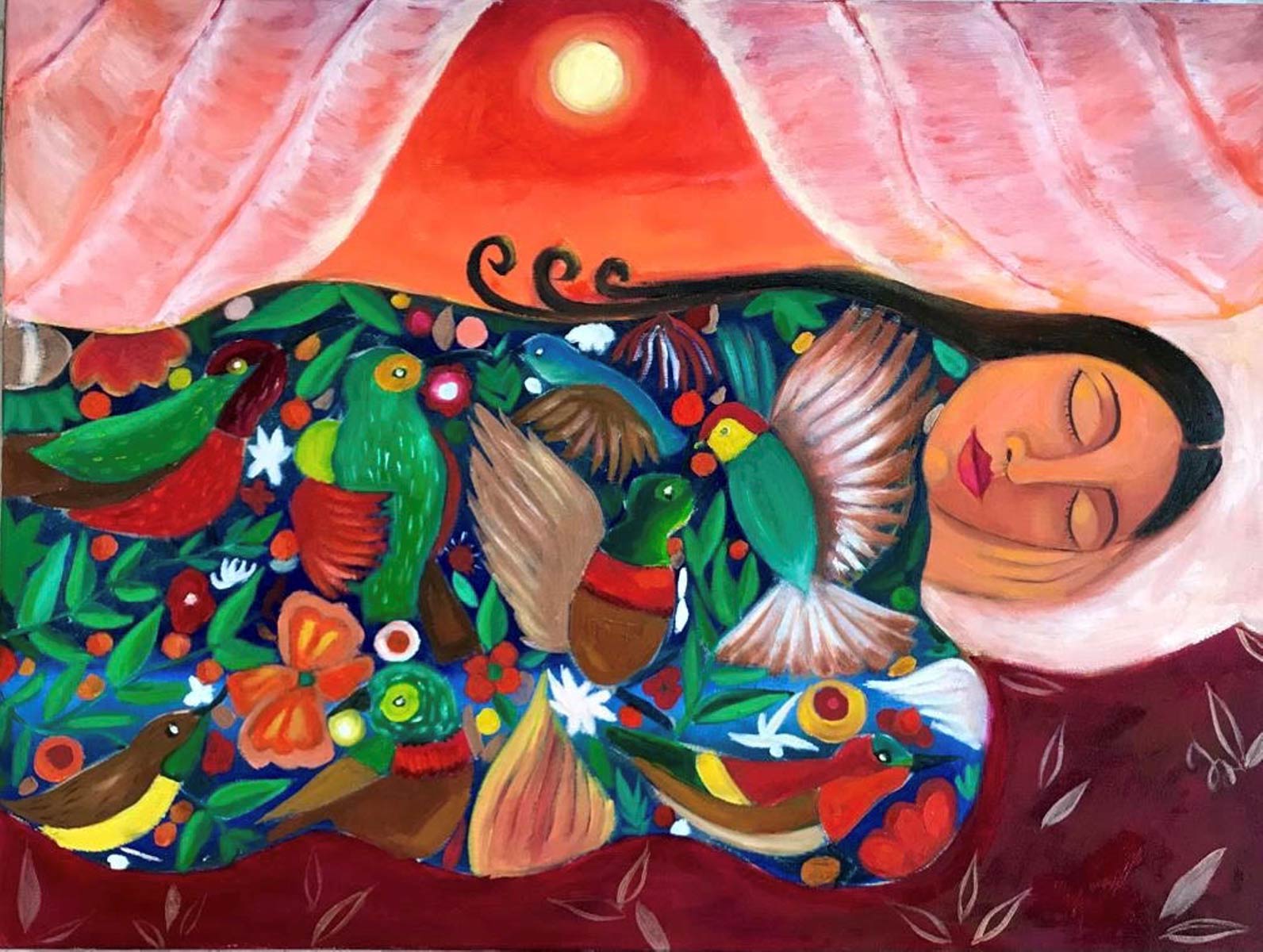 Malak Mattar painting